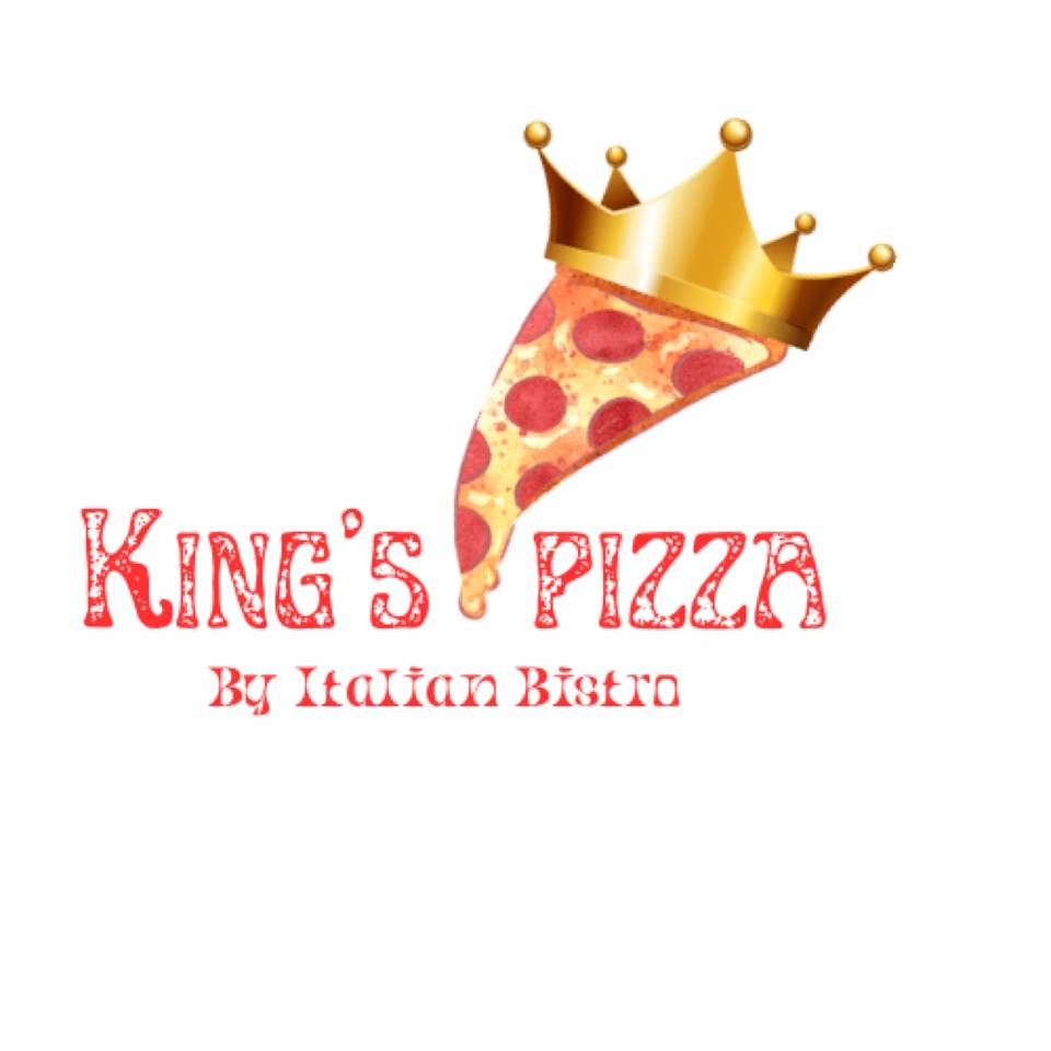 King's Pizza by Italian Bistro logo with crowned pizza slice