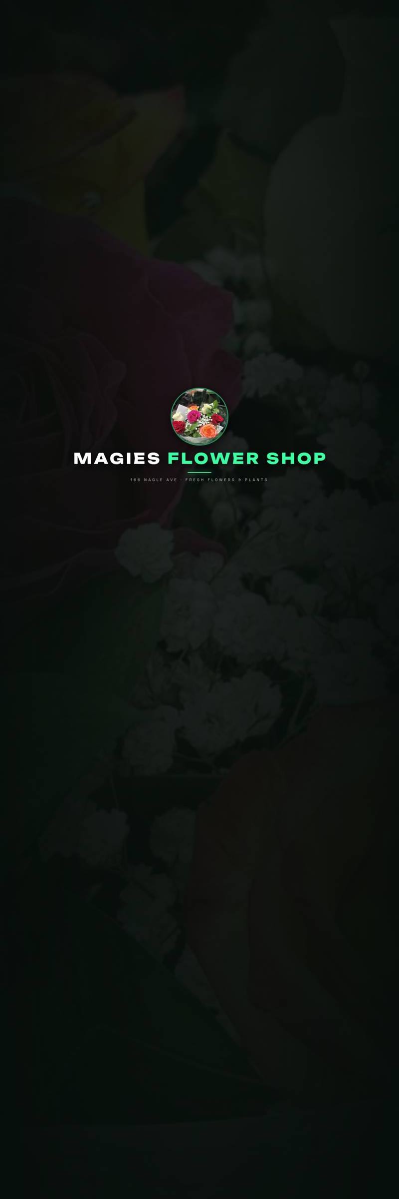 Magies Flower Shop website