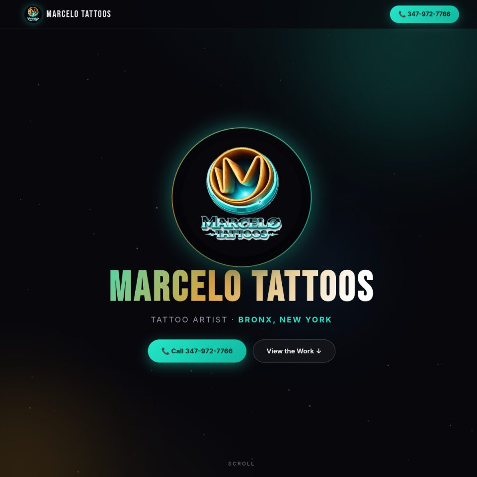 Marcelo Tattoos studio website